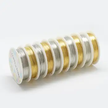 0.3/0.4/0.5/0.6/0.8 mm de Cupru, Bijuterii din Mărgele de Sârmă Cablu DIY pentru Bratara Colier Bijuterii de Luare de Provizii și Meserii Culoare Mixt