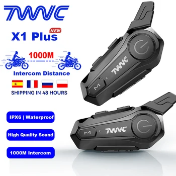 1/2 BUC X1 Casca Bluetooth TWS Cască de Motocicletă Multi-funcțional Căști Stereo Pentru 2 Easy Rider Series 500-1000m Interfon