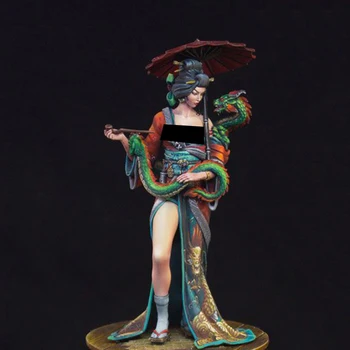 1/24 fantezie vechi femeie războinic suport Rășină figura truse Model in Miniatura gk Unassembly Nevopsite