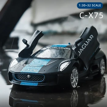 1/32 Jaguar C-X75 Simulare Aliaj Masina Trage Înapoi Sport Copii turnate Model de Masina Ornament Jucării Pentru Copii Pentru Baiat Cadou