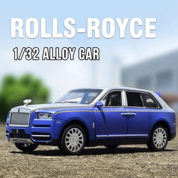 1:32 Rolls Royce SUV Cullinan Aliaj Model de Masina Diecasts Metal Mașină de Jucărie Modelul de Simulare de Sunet și Lumină de Colectare pentru Copii Cadouri