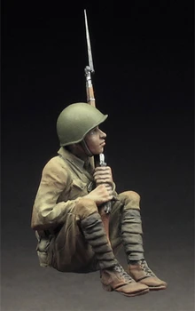 1/35 Rășină Figura Model de Kit 103 Armata Roșie puscas Unul Cifre Neasamblate nevopsite Sus