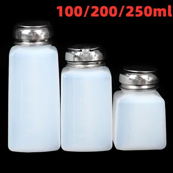 1 buc 100/200/250ml Gol Pompa Dozator de Unghii Remover poloneză Sticla de Lichid UV Gel de unghii Unghii Curate Acetonă Sticle