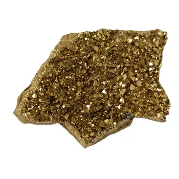 1 buc Materiale Naturale Minerale Specimene Face DIY Cadou Galvanizare Aur Prime de Piatră prețioasă Cristal Grup de Titan Geode