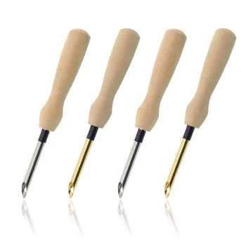 1 buc Tricotat Broderie Pen Mâner de Lemn Țesut, Cusut Împâslire Craft Punch infilare Set Instrument DIY Accesorii de Cusut