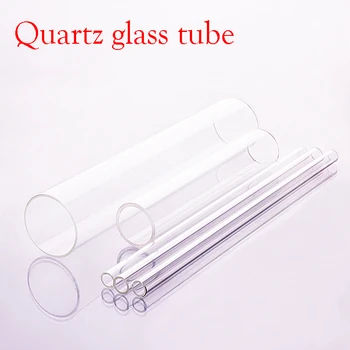 1 buc tub de sticlă de Cuarț,Exterior diametru 12mm,lungime Completă 150 mm/200 mm/250 mm/300mm,rezistent la temperaturi Ridicate tub de sticlă