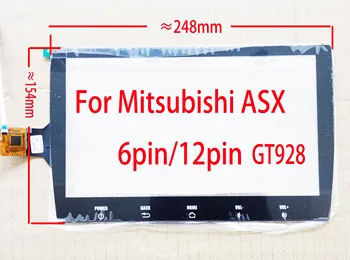 10.2 Inch Touch Ecran Digitizor Senzor Pentru Mitsubishi ASX GT911 928 9271 6pini/12PIN ZP2ZCC-3217V1 ZP2094-101 248*149mm