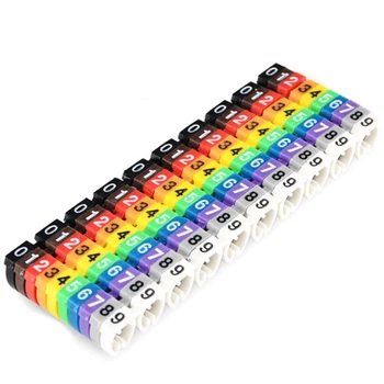 100/150Pcs Cablu din Plastic Markere Colorate C-Tip Marker Număr Etichetă de timp De 2-7mm Sârmă