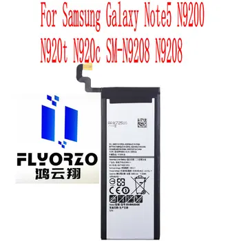 100% Brand nou de înaltă calitate 3000mAh EB-BN920ABE Baterie Pentru Samsung Galaxy Note5 N9200 N920t N920c SM-N9208 N9208 Telefon Mobil
