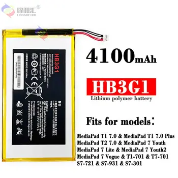 100% Orginal HB3G1/HB3G1H Baterie de 4100mAh Pentru Huawei S7-303 S7-931 T1-701u S7-301w MediaPad 7 Lite s7-301u S7-302