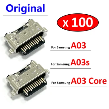 100buc/Lot，Original Pentru Samsung Galaxy A03 / A03s / A03 Core Încărcător USB Port de Încărcare Conector Dock