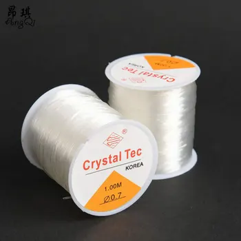 100M/Rola de Plastic Cristal Tec Coreea de DIY ștrasuri din Mărgele Întinde Corzile Elastice Linie Pentru a Face Bijuterii de Aprovizionare Șir de Sârmă Bijuterii Cablu
