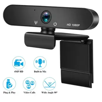 1080P Full HD Webcam Calculator Mini-aparat de Fotografiat USB Plug Cu Microfon Rotativ Camere de PC-uri pentru transmisiunea Live Video de Asteptare Webcam