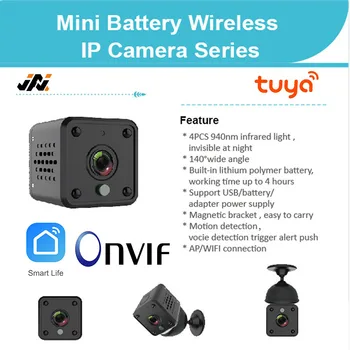 1080P Mini Camera Tuya Camera WiFi Mini WiFi Camere IP camere Video Portabile USB Webcam Recorder Onvif CCTV aparat de Fotografiat Baterie