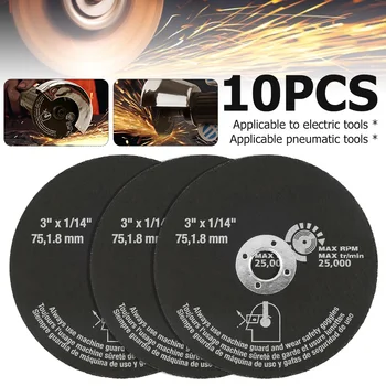 10buc 3 Inch Roți de Tăiere Discuri de Rășină Lame Circulare de Ferăstrău Tăiat Rapid de Pe Discuri Profesional Polizor unghiular Putere Instrumente Rotative