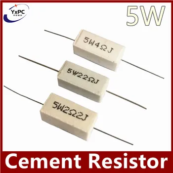 10buc 5W 5% Ciment Rezistor 0.1 ~100K Putere Rezistenta De 0,1 R 0.5 R 1R 10R 100R 0.22 0.33 0.5 1 2 5 8 10 15 20 25 30 100 1K 10K ohm