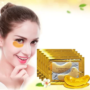 10buc Cristal de Colagen Pulbere de Aur Masca pentru Ochi Anti-Imbatranire Cercurile Intunecate de Acnee Frumusete Patch-uri Pentru Ochi de Îngrijire a Pielii Cosmetice coreene