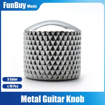 10buc Cupola de Metal Ton Tunning Butoane Volum Ton de Viteza Butoane de Control pentru Chitara Electrica Bass Crom/Negru/Aur 