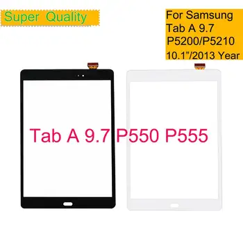 10buc/Lot Pentru Samsung Galaxy Tab a 9.7 P550 P555 Ecran Tactil Digitizer Senzor Panou Frontal Exterior de Sticlă