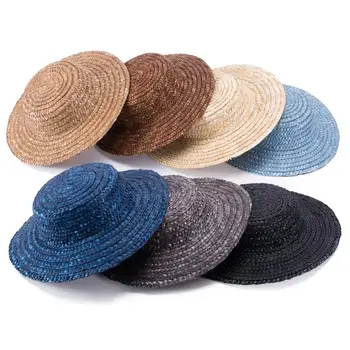 10buc Mini Top Porumb Pălării de Paie Ambarcațiunile de a Face Fascinator Pălării Provizii de Soare de Vara Pălării Personalizate A224