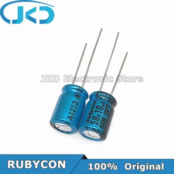 10buc RUBYCON 10UF 50V 8*11.5 mm RX30 Seria 130℃ 10UF50V 50V10UF 8x11.5mm Aluminiu Condensator Electrolitic De 100% Originale