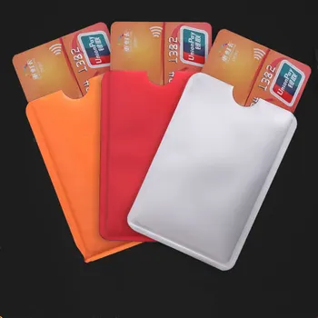 10buc/set Culoare Anti-magnetic de Credit Card Bancar Manșon Protector din Folie de Aluminiu Anti-Scanare Cartelei de Control Acces Card Keeper