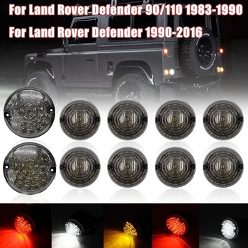 10buc Spate & de Ceață Față Lampă de mers înapoi Lumina LED Far Afumat obiectiv pentru Land Rover Defender 1990-2016/ Defender 90/110 83-19