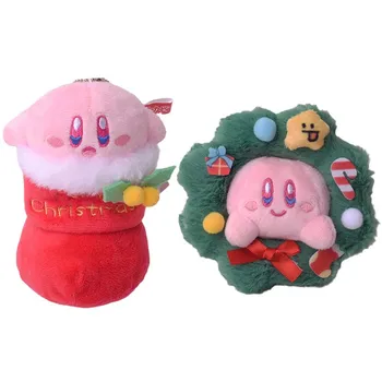 10cm de Desene animate Anime Star Kirby Creative de Crăciun Serie de pluș Umplute Kawaii Drăguț Moale Papusa de Plus Jucarii Pandantiv Ornament Cadou