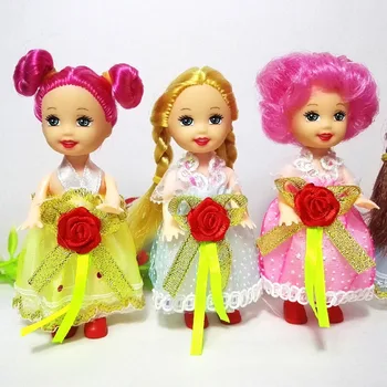 10cm Kelly Papusa Jucării de Moda Printesa de Desene animate Păpuși Sora Kelly Papusi Mini Papusa Jucării pentru Copii Barbie Ziua de nastere Cadou de Fete