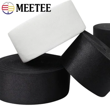 10Meters Meetee 10-40 mm Nylon Elastic Moale Lenjerie de Întindere Curea Belt Bandă de Cauciuc DIY Îmbrăcăminte Haine Accesorii de Cusut