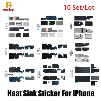 10Set/Lot radiator Autocolant Pentru iPhone 6 6S 7 8 Plus X XR XS 11 12 13 Max mini Anti-Static Logica Bord Disipare de Răcire Lipici
