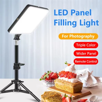 11 inch LED Estompat Fotografie Umple-in Lumina Video Panou de Iluminat pentru Stream Live Studio Foto Lampă