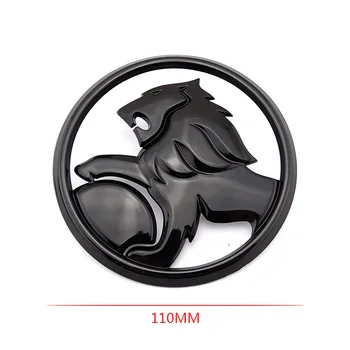 110mm Negru Lucios Plastic Leu Emblema Auto Marca Logo-ul 3D Personalizat Masina Emblema Autocolant