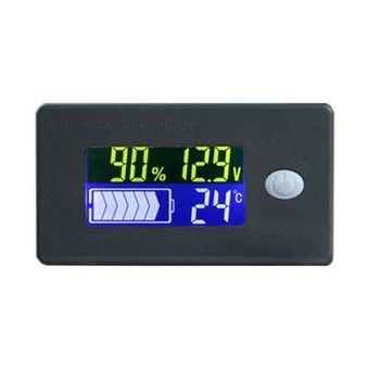 12V Capacitate Baterie Indicator baterie Li-ion Baterie Plumb-Acid Tester cu Temperatura Voltmetru afisaj LCD Indicator Monitor Metru