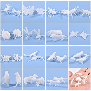 15 Cpc Silicon Animale Insecte Viața Marină Pentru DIY Rășină Epoxidică Bijuterii Accesorii Uv Rasina de Silicon Matrite Manual Artcraft