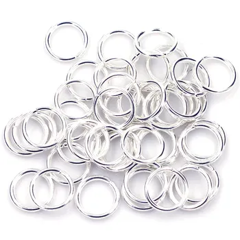 1500Pcs Deschide Sari Inele Rotunde din Aliaj Placat cu Argint Moda Bijuterii DIY concluzii 4.5x0.7mm