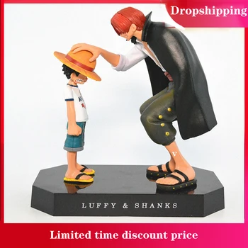 18cm-O singură Bucată Figura Anime Patru Împărați Shanks Pălărie de Paie Luffy Ace Roronoa Zoro PVC Figurina Statuie de Colectare de Jucării Figma Cadou