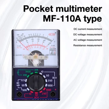 1buc MF-110A Electric Analogic Multimetru Multitester Portabil Voltmetru Ampermetru AC / DC Tensiune de Curent OHM Multi Metru Tester