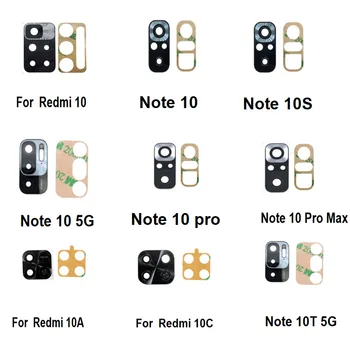 1BUC Pentru Xiaomi Redmi Note 10 10 Pro 10T Max 5G 4G Prim-2022 din Spate aparat de Fotografiat Lentilă de Sticlă Cu Adeziv Autocolant Adeziv