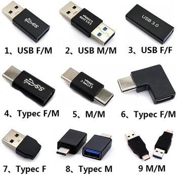 1buc USB3.0 Tip C de sex Masculin La Feminin USB De Tip C de sex Feminin OTG Conector Adaptor USB 3.0 la USB C Cablu Mini Adaptor Convertor