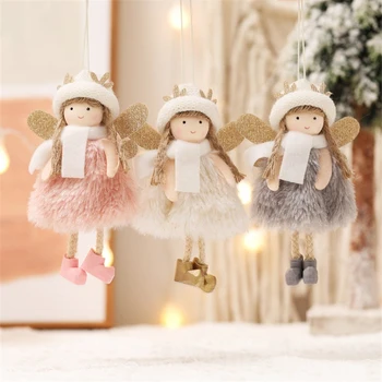 2/3/4 Buc/set Crăciun Înger Fată Păpuși Navidad 2022 Decor de Crăciun pentru Acasă de Anul Nou 2023 Cadou XmasTree Pandantiv Ornament