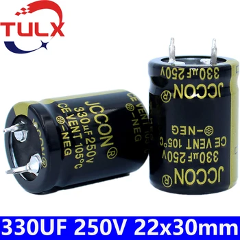 2 buc 330UF Condensator 330UF250V 22x30mm Super-Condensator 250V330UF 22x30mm Electrolitic Condensator 250V Oxigen Condensator