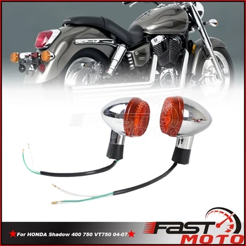 2 BUC Fata Spate Motocicleta Lumina de Semnalizare EMARK E13 semnalizatorul de direcție Lampă de Semnalizare pentru Honda Shadow 400 750 VT750 VT VTX 04-07