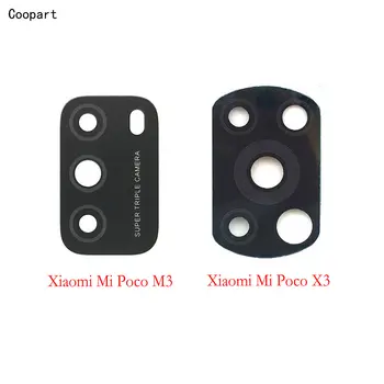 2 buc/lot Coopart Noi din Spate aparat de Fotografiat lentilă de sticlă de înlocuire pentru Xiaomi Mi Poco X3 NFC Versiune Globală / Poco M3 cu autocolant