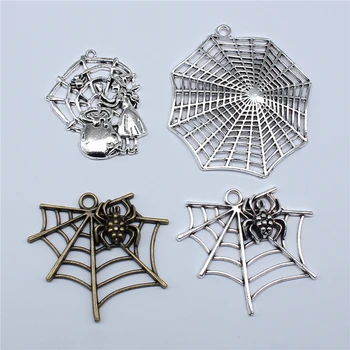 2 buc pânză Mare de Păianjen Pandantiv Farmece de Halloween Pentru a Face Bijuterii Decor de Halloween Handmade Accesorii Ambarcațiuni