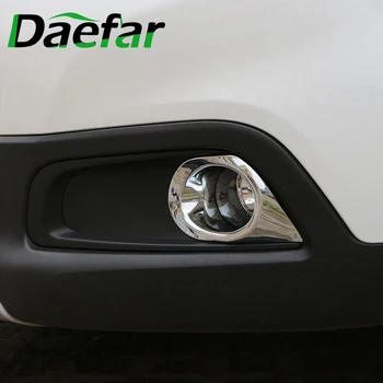 2 buc/Set pentru Peugeot 2008 2014-2019 Chrome Fata Stanga Dreapta Lumină de Ceață Lampa de Acoperire Cadru Tapiterie Auto Decorare Styling