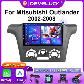 2 Din Android 11 Radio Auto Multimedia Player Video Pentru Mitsubishi Outlander 1 2002 - 2008 Navigare GPS 2din 4G Carplay Stereo