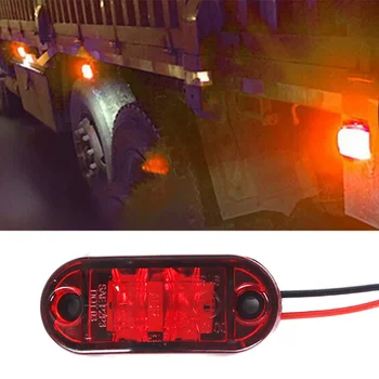 2 LED-uri Auto Camion Partea de Semnal Strobe Lumina Lămpii de Avertizare Universal Noapte Conducere în condiții de Siguranță Lămpi pentru Remorci Camioane