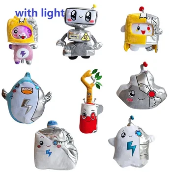 20-35cm Noi Lankybox Jucărie de Pluș Mecanice serie cu Lumina Thicc Rechin Cyborg Cutiuta Cyborg Robot Desene animate Papusa Drăguț Copil Cadou