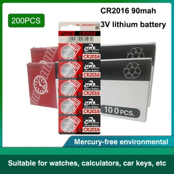 200pcs brand original Pentru Eaxell cr2016 BR2016 DL2016 LM2016 KCR2016 ECR2016 3v butonul de celule monedă cu litiu baterii pentru ceas